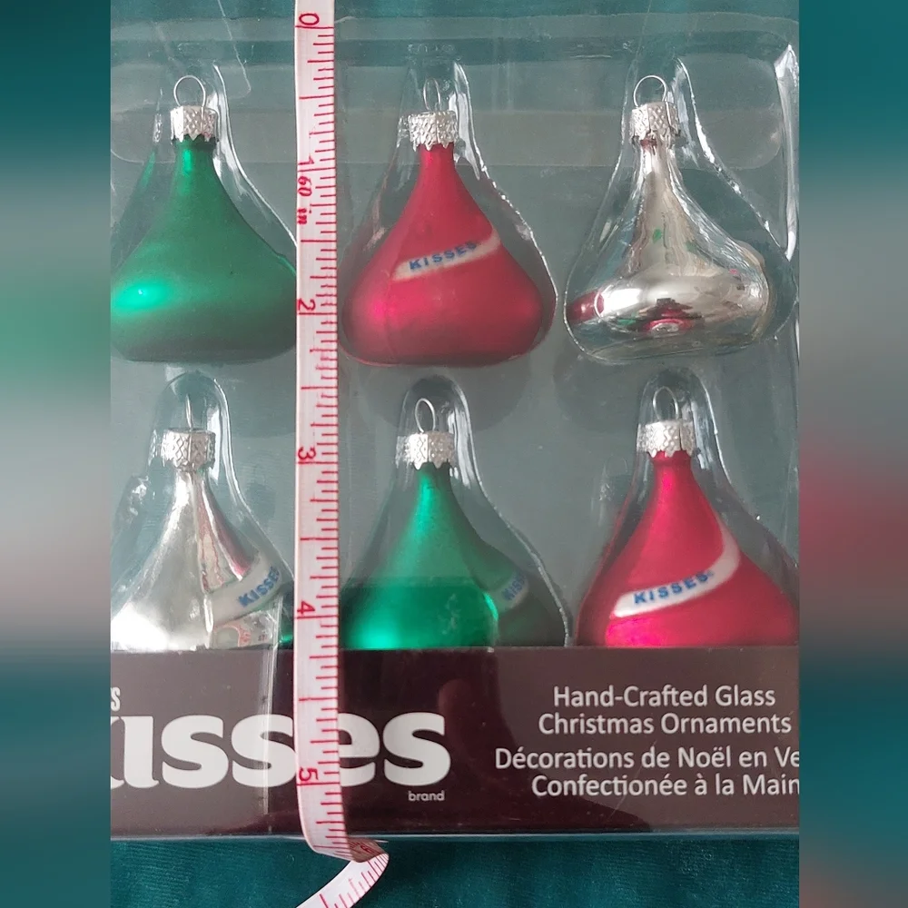Herheys X Kurt Adler Kisses Glass Ornaments